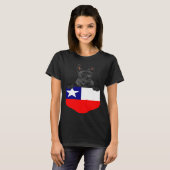 Chile Flag Scottish Terrier Dog In Pocket T-Shirt (Vorne ganz)