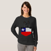 Chile Flag Scottish Terrier Dog In Pocket T-Shirt (Vorne ganz)