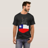 Chile Flag Scottish Terrier Dog In Pocket T-Shirt (Vorne ganz)