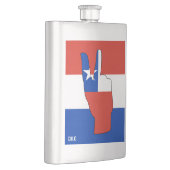Chile Flag Sieg Signatur Patriotic Flachmann (Rechts)