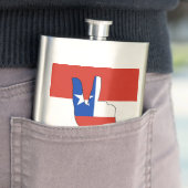 Chile Flag Sieg Signatur Patriotic Flachmann (Beispiel)