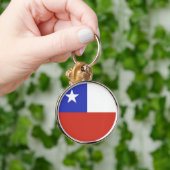 Chile-Flag-Symbol Schlüsselanhänger (Hand)