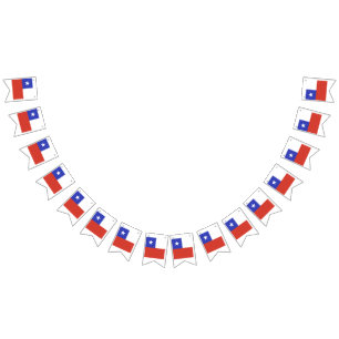 Chile-Flag-Symbol Wimpelkette