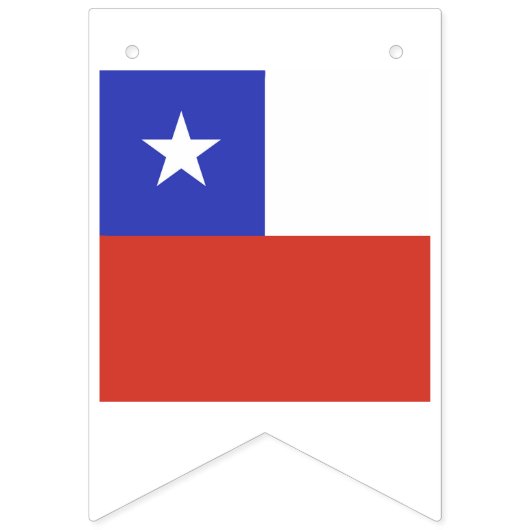 Chile-Flag-Symbol Wimpelkette (Zweite Fahne)