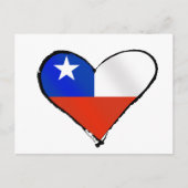 Chile Flag Te Amo Chile Chilenische Liebe und Stol Postkarte (Vorderseite)