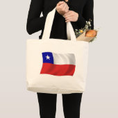 Chile Flag Totbeutel Jumbo Stoffbeutel (Vorderseite (Produkt))