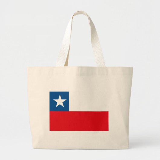 Chile Flag Totbeutel Jumbo Stoffbeutel (Vorne)