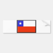 Chile-Flagge Autoaufkleber (Vorne)