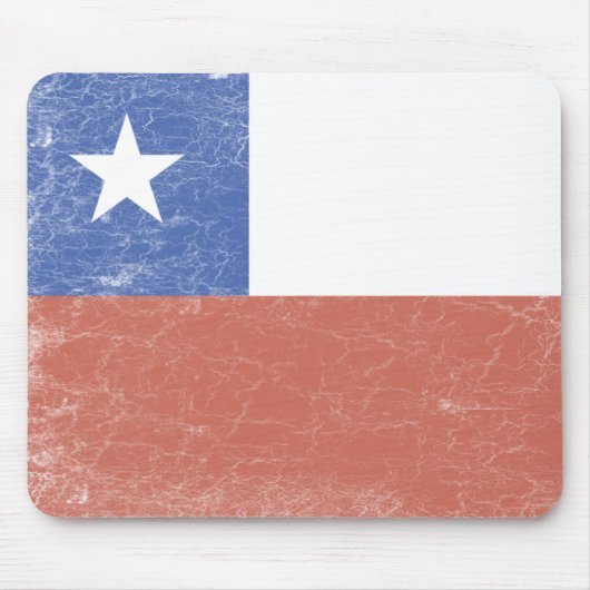Chile-Flagge beunruhigt Mousepad (Vorne)