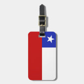 Chile-Flagge Gepäckanhänger (Vorderseite vertikal)