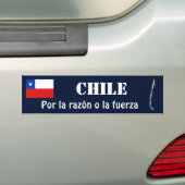 Chile-Flagge + Karten-Autoaufkleber Autoaufkleber (Auf Auto)