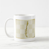 Chile-Flagge + Karten-Tasse Kaffeetasse (Links)