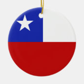 Chile-Flagge Keramikornament (Vorne)