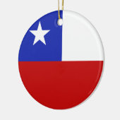 Chile-Flagge Keramikornament (Links)