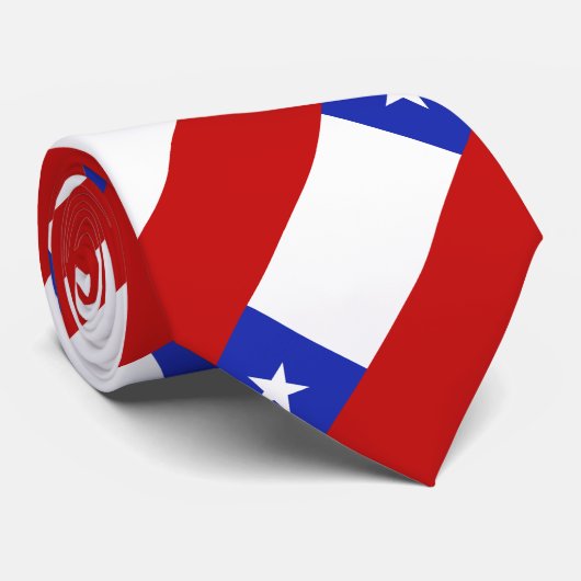 Chile-Flagge Krawatte (Gerollt)