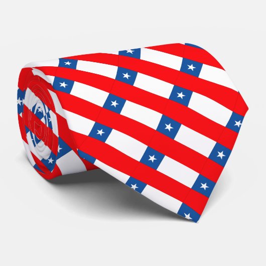 Chile-Flagge Krawatte (Gerollt)