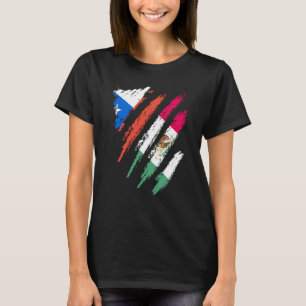 Chile-Flagge Mexiko-gewachsen Patriot Land Streife T-Shirt