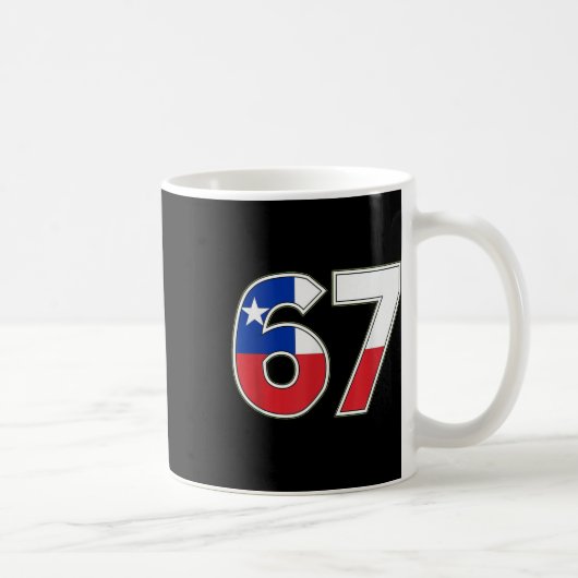 Chile-Flagge Nummer 67 Feier Design Kaffeetasse (Rechts)
