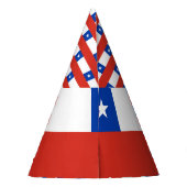 Chile-Flagge Partyhütchen (Rückseite)
