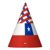 Chile-Flagge Partyhütchen (Links)