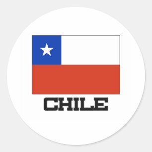 Chile-Flagge Runder Aufkleber