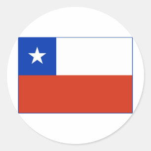 Chile-Flagge Runder Aufkleber