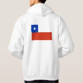 Chile-Flagge schlicht Hoodie (Rückseite)