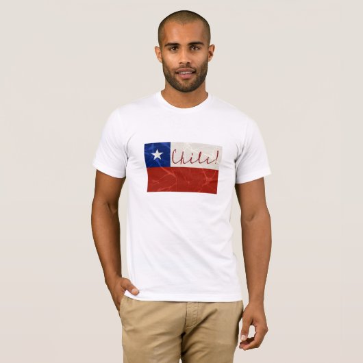 Chile-Flagge T-Shirt (Vorne ganz)