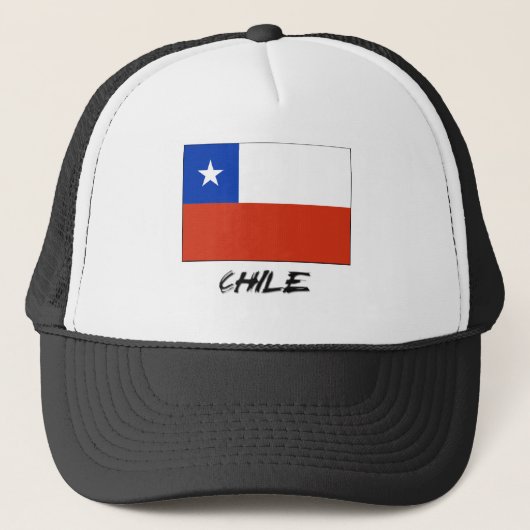 Chile-Flagge Truckerkappe (Vorderseite)