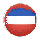 Chile-Flagge und Wappen-Patriotik Baseball (Vorderseite Links)