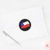 Chile Flaggen-Aufkleber Runder Aufkleber (Umschlag)