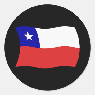 Chile Flaggen-Aufkleber Runder Aufkleber