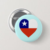 Chile-Flaggen-Herz Button (Vorne & Hinten)