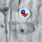 Chile-Flaggen-Herz Button (Beispiel)