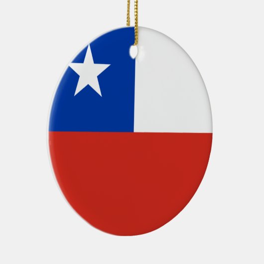 Chile Flaggen Keramik Ornament (Rechts)