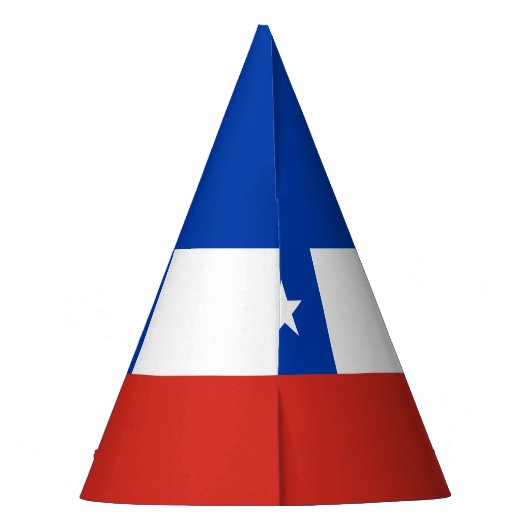 Chile-Flaggen-Party Partyhütchen (Rückseite)