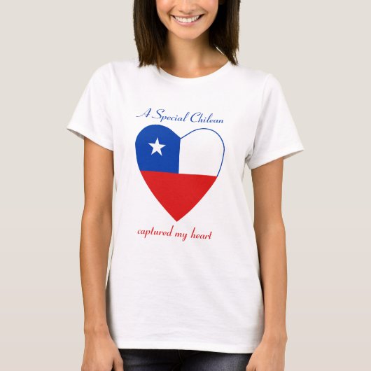 Chile-Flaggen-Schatz-T - Shirt (Vorderseite)