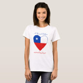 Chile-Flaggen-Schatz-T - Shirt (Vorne ganz)