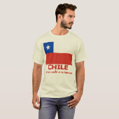 Chile-Flaggen-T - Shirt mit chilenischem Motto (Vorne ganz)