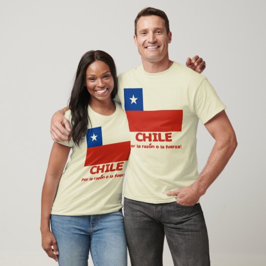 Chile-Flaggen-T - Shirt mit chilenischem Motto (Unisex)