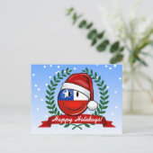 Chile-Flaggen-Weihnachtsart Feiertagspostkarte (Stehend Vorderseite)