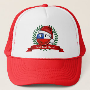 Chile-Flaggen-Weihnachtsart Truckerkappe