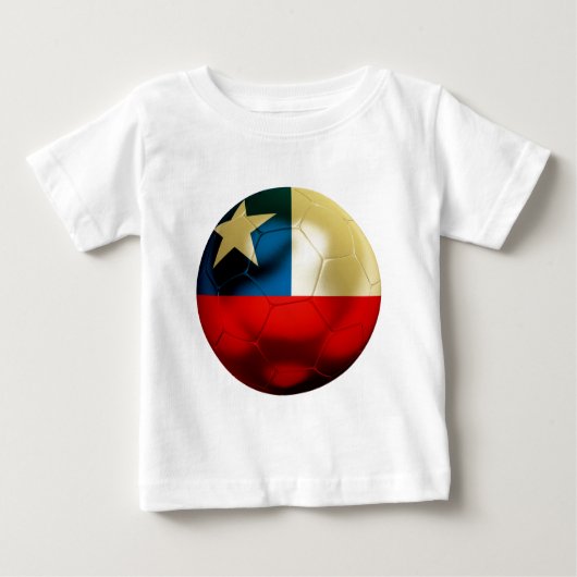 Chile-Fußball Baby T-shirt (Vorderseite)