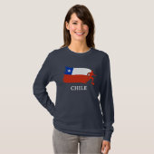 Chile-Fußball-Flagge T-Shirt (Vorne ganz)