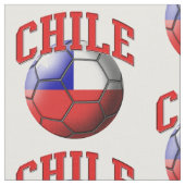Chile-Fußball-Kugelmuster Stoff (Nahaufnahme)