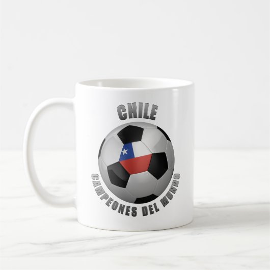 CHILE-FUSSBALL-MEISTER KAFFEETASSE (Links)