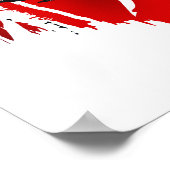 Chile-Fußball-T - Shirt und Fußballfans Poster (Ecke)