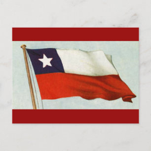 Chile-Fußball-T - Shirt und Fußballfans Postkarte