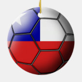 Chile-Fußball-Verzierung Keramik Ornament (Hinten)