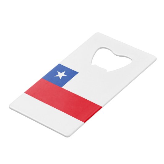 Chile Geldbeutel Flaschenöffner (Rückseite Schrägansicht)